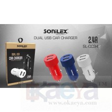 OkaeYa Sonilex SL-CC34 Dual USB with Wire 2.4 Car Charger